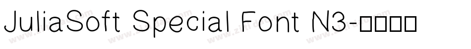 JuliaSoft Special Font N3字体转换